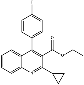 2-环丙基-4-(4-氟苯基)-喹啉-3-羧酸乙酯