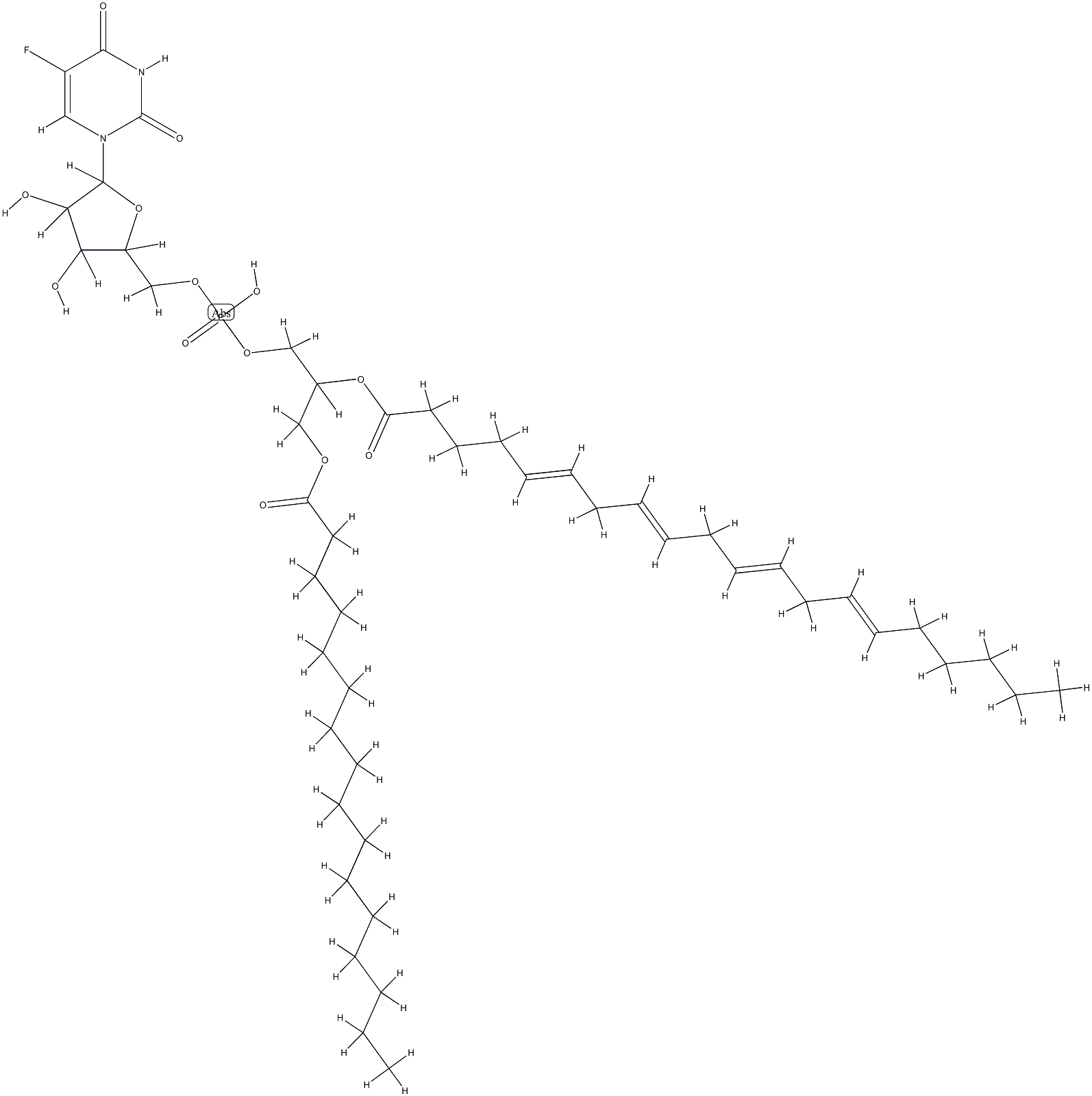 1-palmitoyl-2-arachidonoylphosphatidylfluorouridine