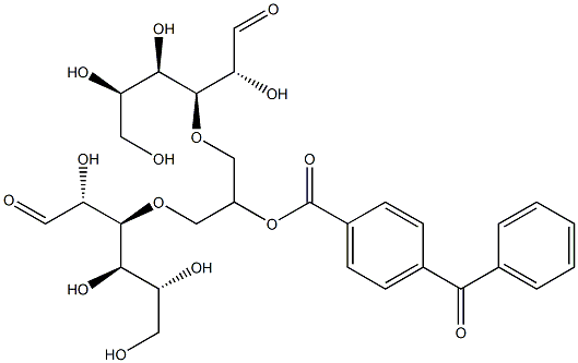 1,3-bis(3-deoxyglucopyranose-3-yloxy)-2-propyl-4-benzoylbenzoate