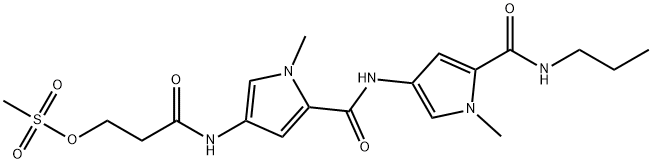 1-methyl-4-(((1-methyl-4-((3-((methylsulfonyl)oxy)-1-oxopropyl)amino)-1H-pyrrol-2-yl)carbonyl)amino)-N-propyl-1H-pyrrole-2-carboxamide