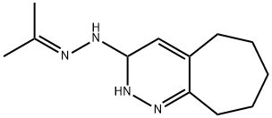 3-(N(1)-(isopropylidene))hydrazinocycloheptyl(1,2-c)pyridazine