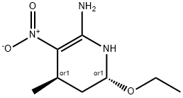 2-Pyridinamine,6-ethoxy-1,4,5,6-tetrahydro-4-methyl-3-nitro-,trans-(9CI)