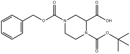 N-1-Boc-N-4-Cbz-2-哌嗪甲酸