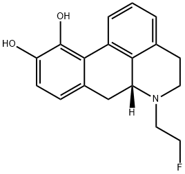 10,11-dihydroxy-N-(n-2-fluoroethyl)norapomorphine