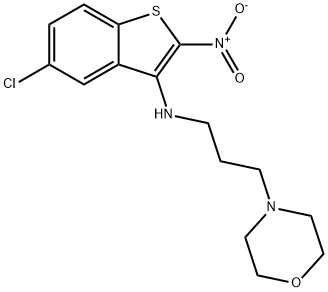 5-chloro-N-(3-morpholin-4-ylpropyl)-2-nitro-benzothiophen-3-amine