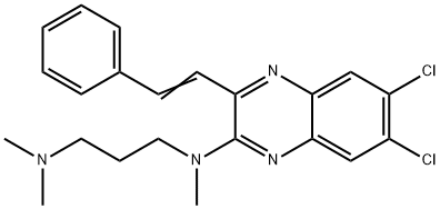 N-[6,7-二氯-3-(2-苯乙烯基)-2-喹喔啉基]-N,N',N'-三甲基-1,3-丙二胺