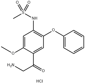 2-氨基-1-(2-甲氧基-4-甲磺酰胺基-5-苯氧基苯基)乙酮盐酸盐