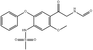 N-[4-2-(甲酰氨基乙酰基)-5-甲氧基-2-苯氧基苯基)]-甲磺酰胺