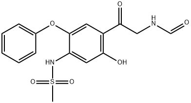 N-[5-羟基-4-(2-甲酰氨基)乙酰基-2-苯氧基]苯基甲磺酰胺