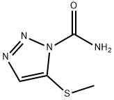 1H-1,2,3-Triazole-1-carboxamide,5-(methylthio)-(9CI)