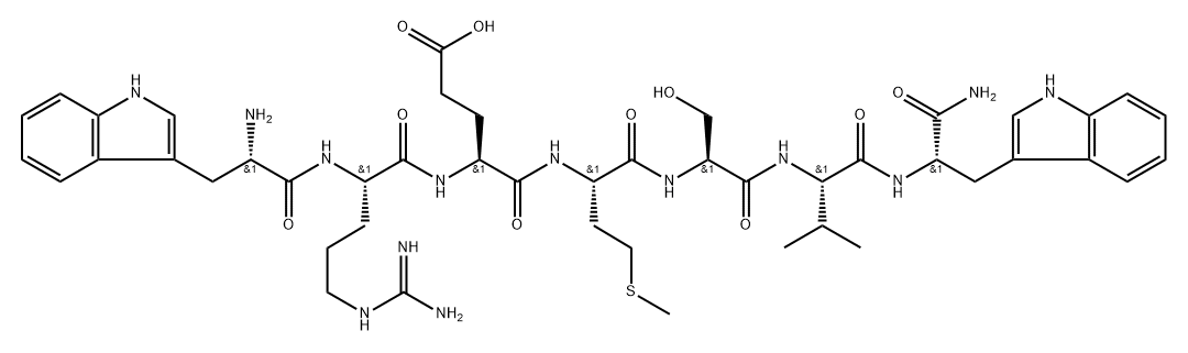 H-tryptophyl-arginyl-glutamyl-methionyl-seryl-valyl-tryptophylamide