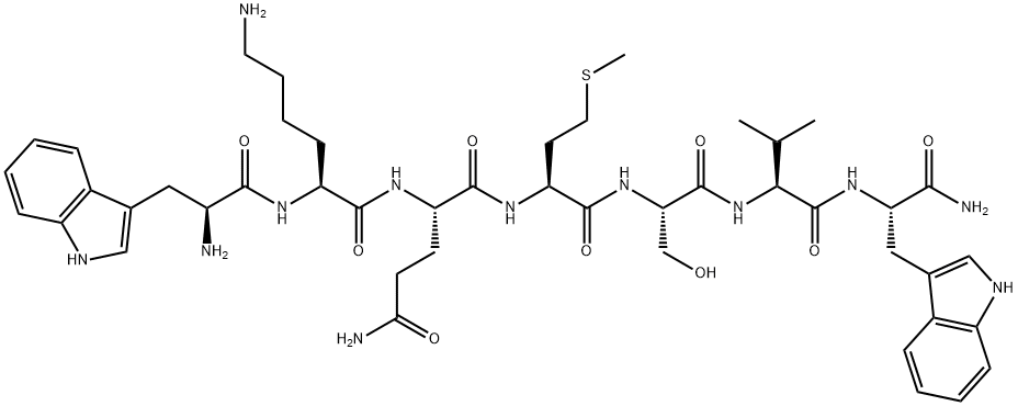 H-tryptophyl-lysyl-glutaminyl-methionyl-seryl-valyl-tryptophylamide