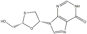 9-(2-(hydroxymethyl)-1,3-oxathiolan-5-yl)hypoxanthine