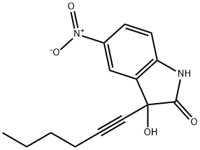 3-(1-Hexynyl)-3-hydroxy-5-nitro-2-indolinone