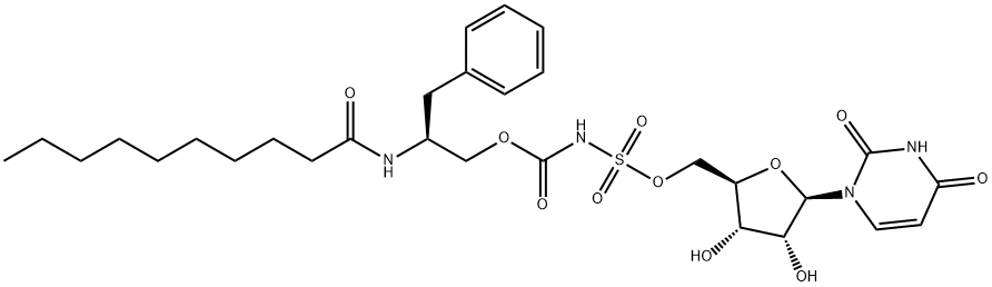 5'-O-(((2-decanoylamino-3-phenylpropyloxycarbonyl)amino)sulfonyl)uridine