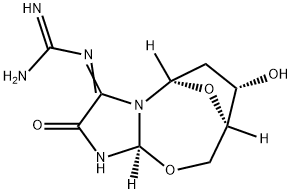 2,5'-anhydro-1-(2'-deoxy-beta-erythro-pentofuranosyl)-5-guanidinylidene-2-hydroxy-4-oxoimidazolidine