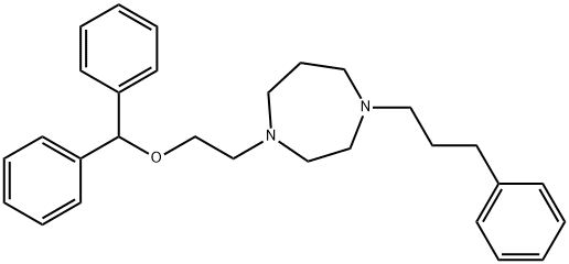 1-(2-(2-(diphenyl)methoxy)ethyl)-4-(3-phenylpropyl)homopiperazine