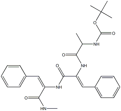 tert-butyloxycarbonylalanyl-dehydrophenylalanyl-(N-methyl)dehydrophenylalaninamide