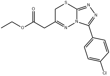 2-[3-(4-氯苯基)-7H-[1,2,4]三唑并[3,4-B][1,3,4]噻二嗪-6-基]乙酸乙酯