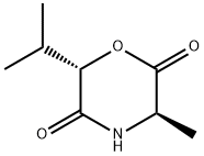 2,5-Morpholinedione,3-methyl-6-(1-methylethyl)-,(3R-trans)-(9CI)