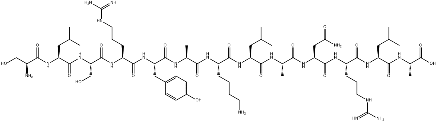 seryl-leucyl-seryl-arginyl-tyrosyl-alanyl-lysyl-leucyl-alanyl-asparaginyl-arginyl-leucyl-alanine