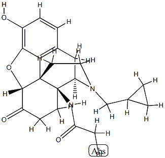 14-(bromoacetamido)-7,8-dihydro-N-(cyclopropylmethy)normorphinone