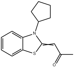 2-Propanone,1-(3-cyclopentyl-2(3H)-benzothiazolylidene)-(9CI)