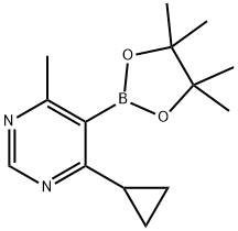 4-环丙基-6-甲基-5-(4,4,5,5-四甲基-1,3,2-二氧硼杂环戊烷-2-基)嘧啶