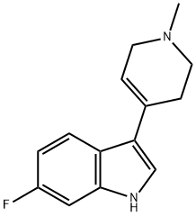 6-氟-3-(1,2,3,6-四氢-1-甲基-4-吡啶基)-1H-吲哚