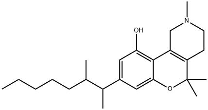 8-(1,2-Dimethylheptyl)-1,3,4,5-tetrahydro-2,5,5-trimethyl-2H-[1]benzopyrano[4,3-c]pyridin-10-ol