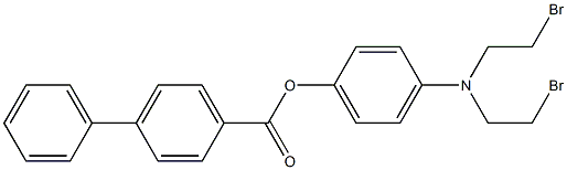 p-[Bis(2-bromoethyl)amino]phenyl=4-biphenylcarboxylate