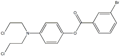 p-[Bis(2-chloroethyl)amino]phenyl=m-bromobenzoate