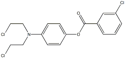 p-[Bis(2-chloroethyl)amino]phenyl=m-chlorobenzoate