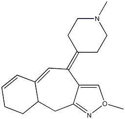 9,10-Dihydro-2-methyl-4-(1-methyl-4-piperidylidene)-4H-benzo[5,6]cyclohept[1,2-d]oxazole