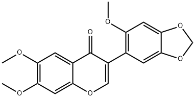 6,7-Dimethoxy-3-(6-methoxy-1,3-benzodioxol-5-yl)-4H-1-benzopyran-4-one