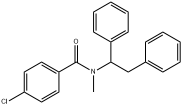 p-Chloro-N-(1,2-diphenylethyl)-N-methylbenzamide