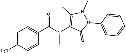 p-Amino-N-(1,2-dihydro-1,5-dimethyl-3-oxo-2-phenyl-3H-pyrazol-4-yl)-N-methylbenzamide