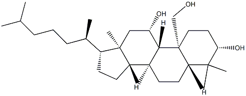 Lanostane-3β,11β,19-triol