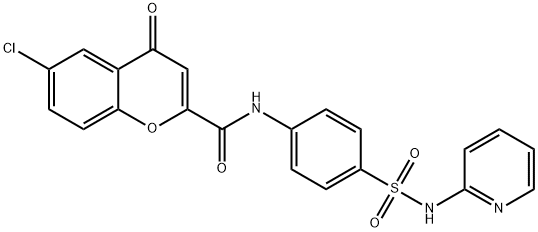 6-Chloro-4-oxo-N-[4-(2-pyridylsulfamoyl)phenyl]-4H-1-benzopyran-2-carboxamide