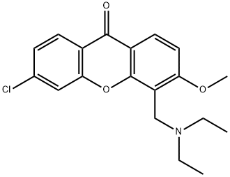 6-Chloro-4-(diethylamino)methyl-3-methoxy-9H-xanthen-9-one