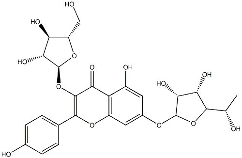 kempferol-3-O-arabinofuranoside-7-O-rhamnopyranoside