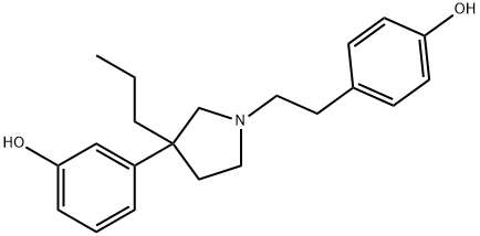 m-[1-(p-Hydroxyphenethyl)-3-propyl-3-pyrrolidinyl]phenol