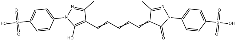 4-[4,5-二氢-4-[5-[5-羟基-3-甲基-1-(4-磺酸苯基)-1H-吡唑-2-基-]-2,4-亚戊二烯基]-3-甲基-5-氧代-1H-吡唑-1-基]苯磺酸