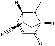 8-Azabicyclo[3.2.1]oct-3-ene-6-carbonitrile,8-methyl-2-oxo-,(1R,5R,6S)-rel-(9CI)