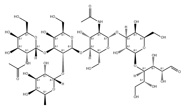 ALPHA-N-乙酰基半乳糖胺基-(1-3)-[ALPHA-岩藻糖基-(1-2)]-BETA-半乳糖基-(1-4)-BETA-N-乙酰基葡糖胺基-(1-3)-BETA-半乳糖基-(1-4)-葡萄糖