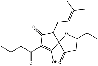 9-Hydroxy-2-isopropyl-8-isovaleryl-6-(3-methyl-2-butenyl)-1-oxaspiro[4.4]non-8-ene-4,7-dione