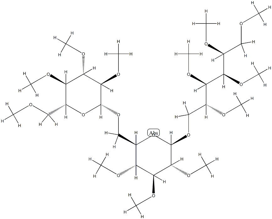 6-O-[6-O-(2-O,3-O,4-O,6-O-Tetramethyl-β-D-glucopyranosyl)-2-O,3-O,4-O-trimethyl-β-D-glucopyranosyl]-1-O,2-O,3-O,4-O,5-O-pentamethyl-D-glucitol