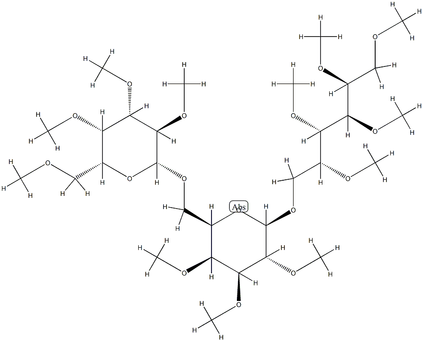 6-O-[6-O-(2-O,3-O,4-O,6-O-Tetramethyl-β-D-galactopyranosyl)-2-O,3-O,4-O-trimethyl-β-D-galactopyranosyl]-1-O,2-O,3-O,4-O,5-O-pentamethyl-D-galactitol