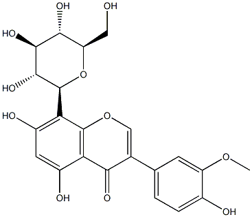 8-β-D-Glucopyranosyl-5,7-dihydroxy-3-(4-hydroxy-3-methoxyphenyl)-4H-1-benzopyran-4-one