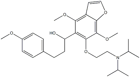 6-[2-[Bis(1-methylethyl)amino]ethoxy]-4,7-dimethoxy-α-[2-(4-methoxyphenyl)ethyl]-5-benzofuranmethanol